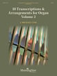 10 Transcriptions & Arrangements for Organ, Vol. 2 Organ sheet music cover